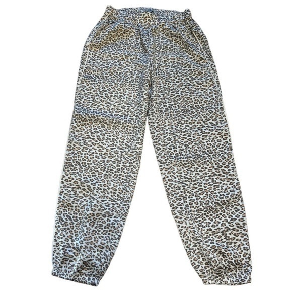 AERIE WOMENS LIGHT & AIRY ANIMAL PRINT 100% POLYESTER PANTS, SIZE XS/TP - Picture 1 of 10